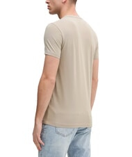 CALVIN KLEIN CK Camiseta de manga corta elástica y ajustada beige piedra - camiseta - 2
