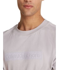 CALVIN KLEIN CK JEANS Camiseta de corte regular con bordado Box Tee gaviota gris - camiseta - 3