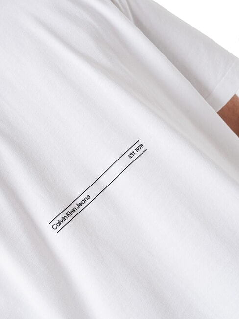 CK JEANS Camiseta de manga corta con estampado eufórico blanco brillante - camiseta