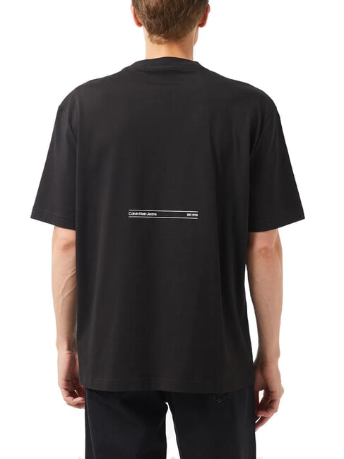 CK JEANS Camiseta de manga corta con estampado eufórico ck negro - camiseta