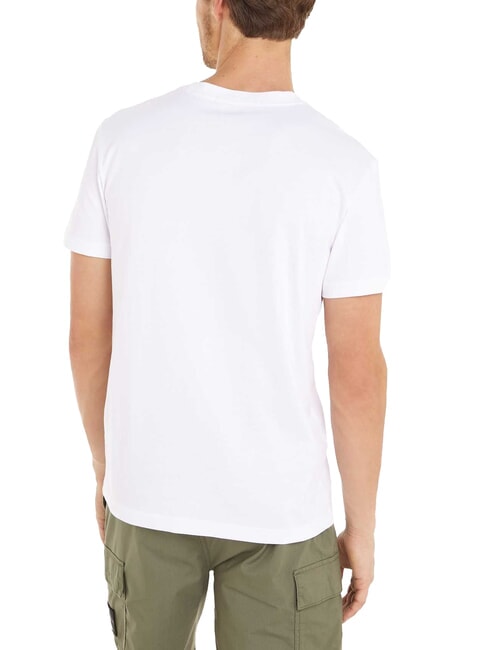 CK JEANS Camiseta de manga corta con estampado de logotipo en 3D blanco brillante - camiseta