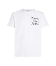 CALVIN KLEIN CK JEANS Camiseta de manga corta con estampado de logotipo en 3D blanco brillante - camiseta - 5