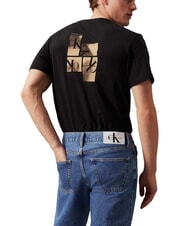 CALVIN KLEIN CK JEANS Camiseta con estampado multicuadro, corte regular ck negro - camiseta - 2