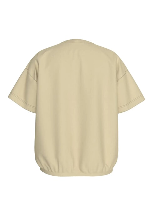 CK KIDS Camiseta de algodón elástico de manga corta caqui pálido - Camiseta niño