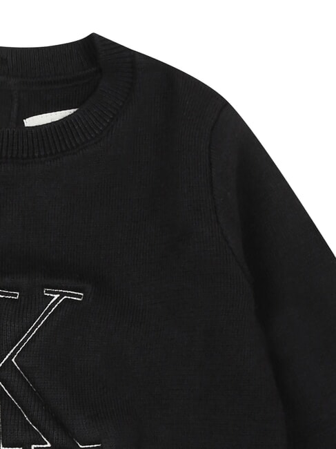 CK KIDS Suéter de cuello redondo para recién nacidos ck negro - Peleles y conjuntos para bebé