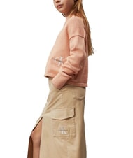 CALVIN KLEIN CK KIDS Falda cargo con abertura caqui p&aacute;lido - Faldas de ni&ntilde;as - 3