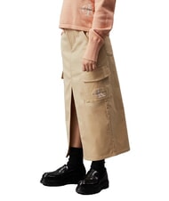 CALVIN KLEIN CK KIDS Falda cargo con abertura caqui p&aacute;lido - Faldas de ni&ntilde;as - 4