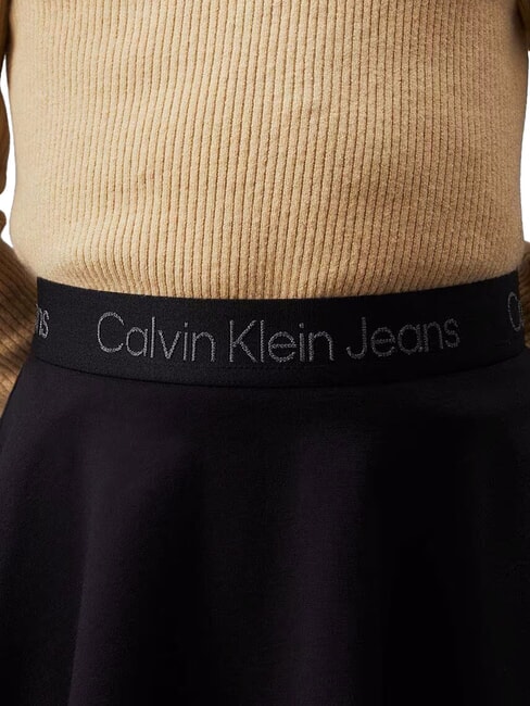 CK KIDS Falda corta con cintura elástica ck negro - Faldas de niñas