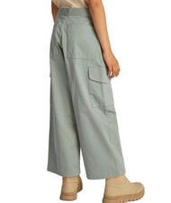 CALVIN KLEIN CK KIDS Pantalones cargo de algodón para niñas verde meteorito - pantalones para niños - 2