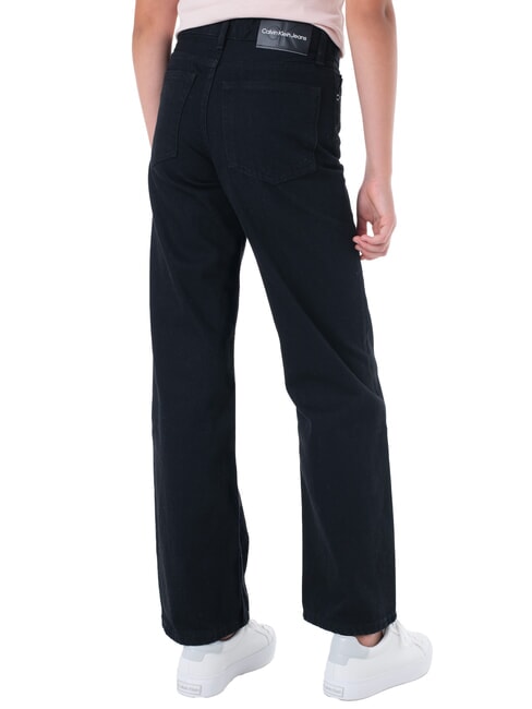 CK KIDS Vaqueros de pierna ancha para niñas negro limpio - pantalones para niños