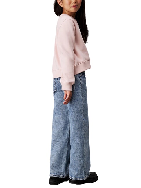 CK KIDS Vaqueros anchos y de corte relajado para niñas sal y pimienta azul - pantalones para niños