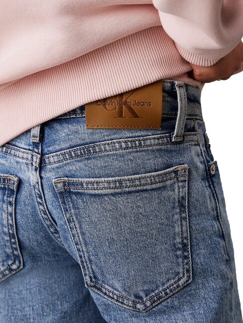 CK KIDS Vaqueros anchos y de corte relajado para niñas sal y pimienta azul - pantalones para niños