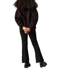 CALVIN KLEIN CK KIDS Pantalones de raya diplom&aacute;tica de cintura alta para ni&ntilde;as - pantalones para ni&ntilde;os