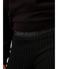CALVIN KLEIN CK KIDS Pantalones de raya diplom&aacute;tica de cintura alta para ni&ntilde;as ck negro - pantalones para ni&ntilde;os - 4