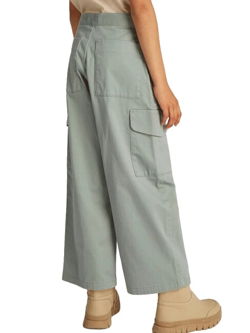 CK KIDS Pantalones cargo de algod&oacute;n para ni&ntilde;as verde meteorito - pantalones para ni&ntilde;os