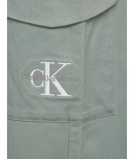 CALVIN KLEIN CK KIDS Pantalones cargo de algod&oacute;n para ni&ntilde;as verde meteorito - pantalones para ni&ntilde;os - 4