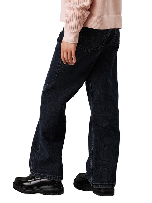 CK KIDS Vaqueros de corte relajado para niña azul negro rígido - pantalones para niños