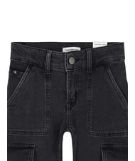 CALVIN KLEIN CK KIDS Vaqueros para niños con bolsillos gris carbón rgd - pantalones para niños - 4
