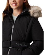 CALVIN KLEIN CK KIDS Chaqueta larga de plumas para niñas con capucha ck negro - Chaquetas de bebé - 3