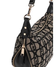 LIUJO KALISKA Bolso de tejido jacquard de doble función tabaco - Bolsos Mujer - 3