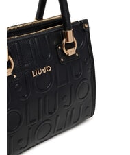 LIUJO MANHATTAN Bolso pequeño con logotipo en relieve NEGRO - Bolsos Mujer - 4