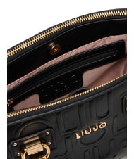LIUJO MANHATTAN Bolso pequeño con logotipo en relieve NEGRO - Bolsos Mujer - 6