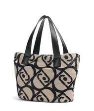 LIUJO VERRY Bolso grande de peluche tipo hobo neutro/negro - Bolsos Mujer - 2