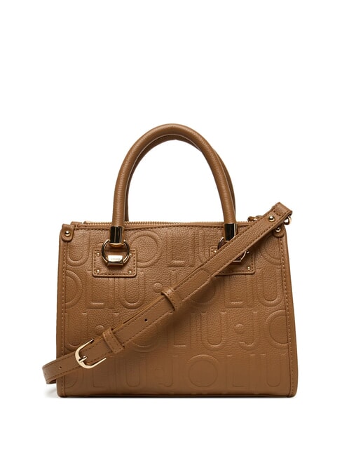 MANHATTAN Bolso pequeño con logotipo en relieve ante - Bolsos Mujer