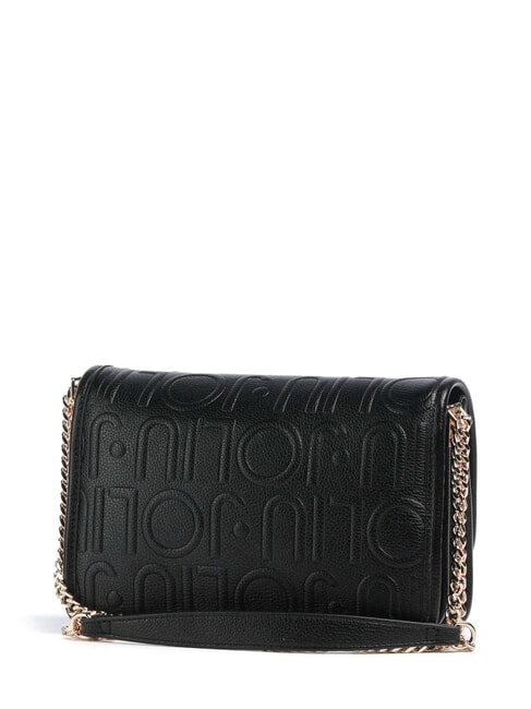 MANHATTAN Bolso convertible con solapa NEGRO - Bolsos Mujer