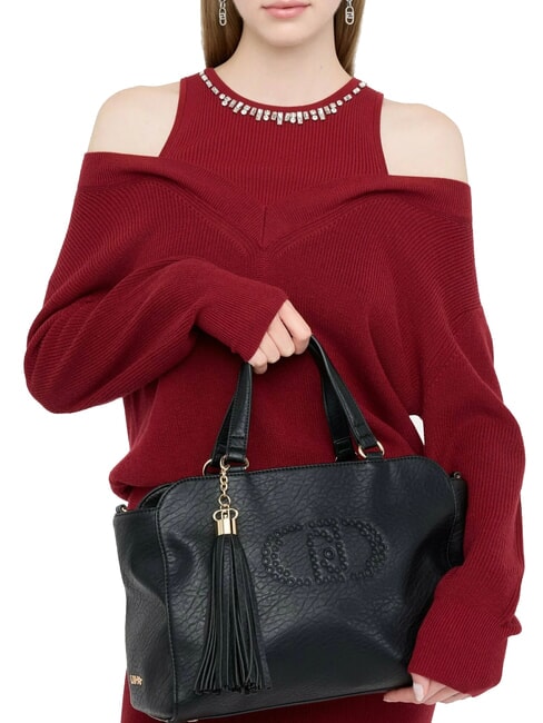 SAMIANA Bolso mediano con bandolera NEGRO - Bolsos Mujer