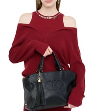 LIUJO SAMIANA Bolso mediano con bandolera NEGRO - Bolsos Mujer - 5