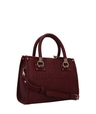 LIUJO MANHATTAN Bolso pequeño con logotipo en relieve vino tinto - Bolsos Mujer - 2