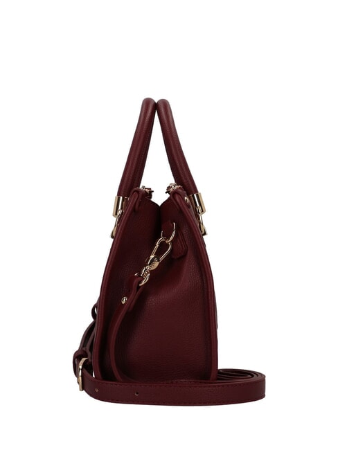 MANHATTAN Bolso pequeño con logotipo en relieve vino tinto - Bolsos Mujer