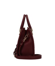 LIUJO MANHATTAN Bolso pequeño con logotipo en relieve vino tinto - Bolsos Mujer - 3