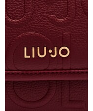 LIUJO MANHATTAN Bolso convertible con solapa vino tinto - Bolsos Mujer - 4
