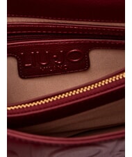 LIUJO MANHATTAN Bolso convertible con solapa vino tinto - Bolsos Mujer - 8