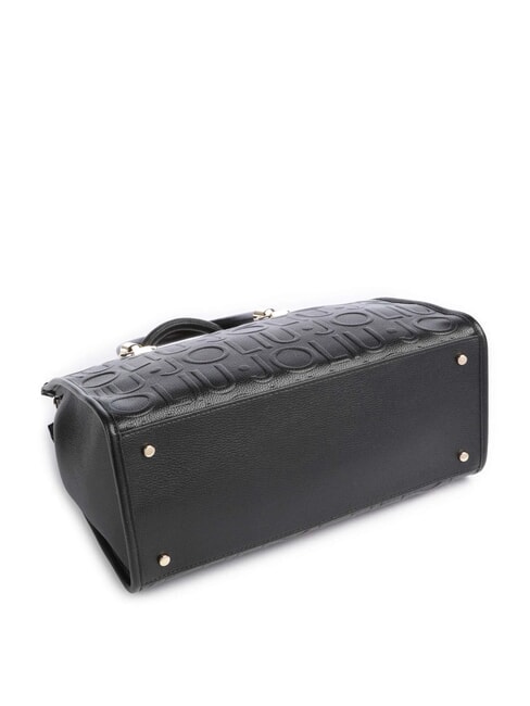 MANHATTAN Bolso mediano tipo cartera con logotipo NEGRO - Bolsos Mujer