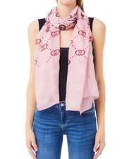 LIUJO LOGO Bufanda degradada con logotipo integral lila fragante - Bufandas - 2