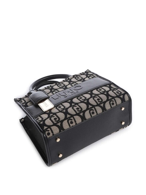 RIDHI Bolso de tela con bandolera NEGRO - Bolsos Mujer