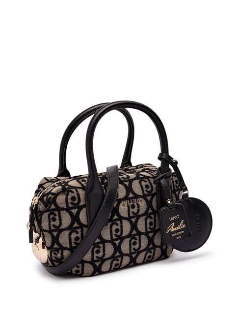 AMELIE Baúl pequeño de tela jacquard tabaco - Bolsos Mujer