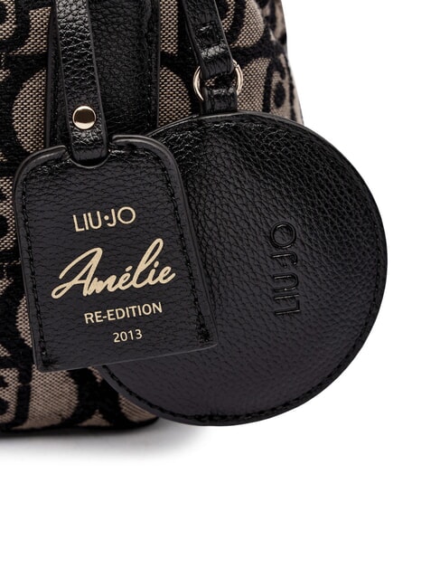 AMELIE Baúl pequeño de tela jacquard tabaco - Bolsos Mujer