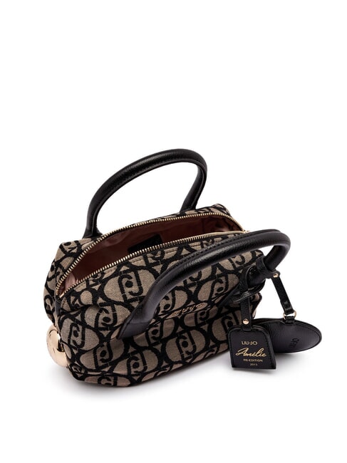 AMELIE Baúl pequeño de tela jacquard tabaco - Bolsos Mujer