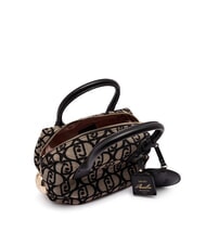 LIUJO AMELIE Baúl pequeño de tela jacquard tabaco - Bolsos Mujer - 7