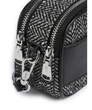LIUJO RIDHI Mini bolso de hombro en tejido de espiga NEGRO - Bolsos Mujer - 3