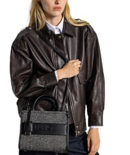 LIUJO RIDHI Bolso tote de espiga con bandolera NEGRO - Bolsos Mujer - 3