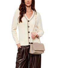 LIUJO CALIWEN Bolso de hombro convertible con cadena gris topo del desierto - Bolsos Mujer - 6