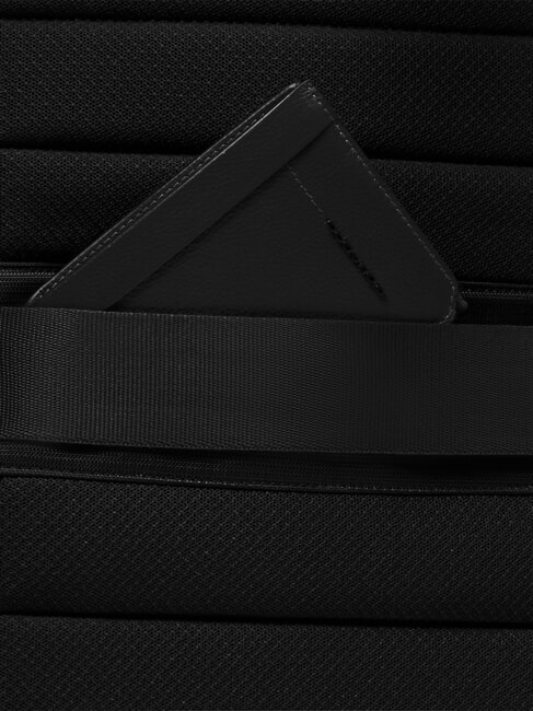 RUSSEL Mochila de cuero para port&aacute;til de 15,6" negro - Mochilas para port&aacute;til