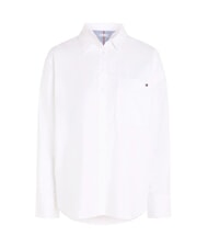 TOMMY HILFIGER TH  Camisa de algodón de manga larga blanco óptico - Camisas - 4