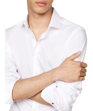 TOMMY HILFIGER TH  Camisa de algodón de manga larga blanco óptico - Camisas de hombre - 3