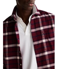 TOMMY HILFIGER TH TARTAN Camisa de algodón rojo intenso / multicolor - Camisas de hombre - 3